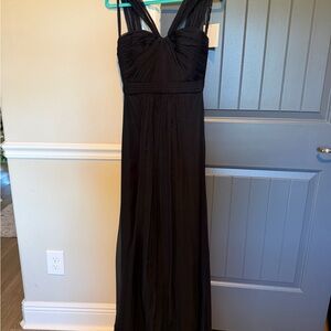 Elegant Navy Blue Evening Gown